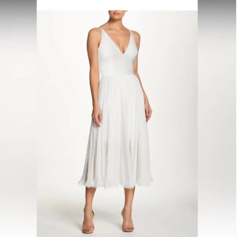 Dress The Population Alicia Midi Dress XL Off White NWT
